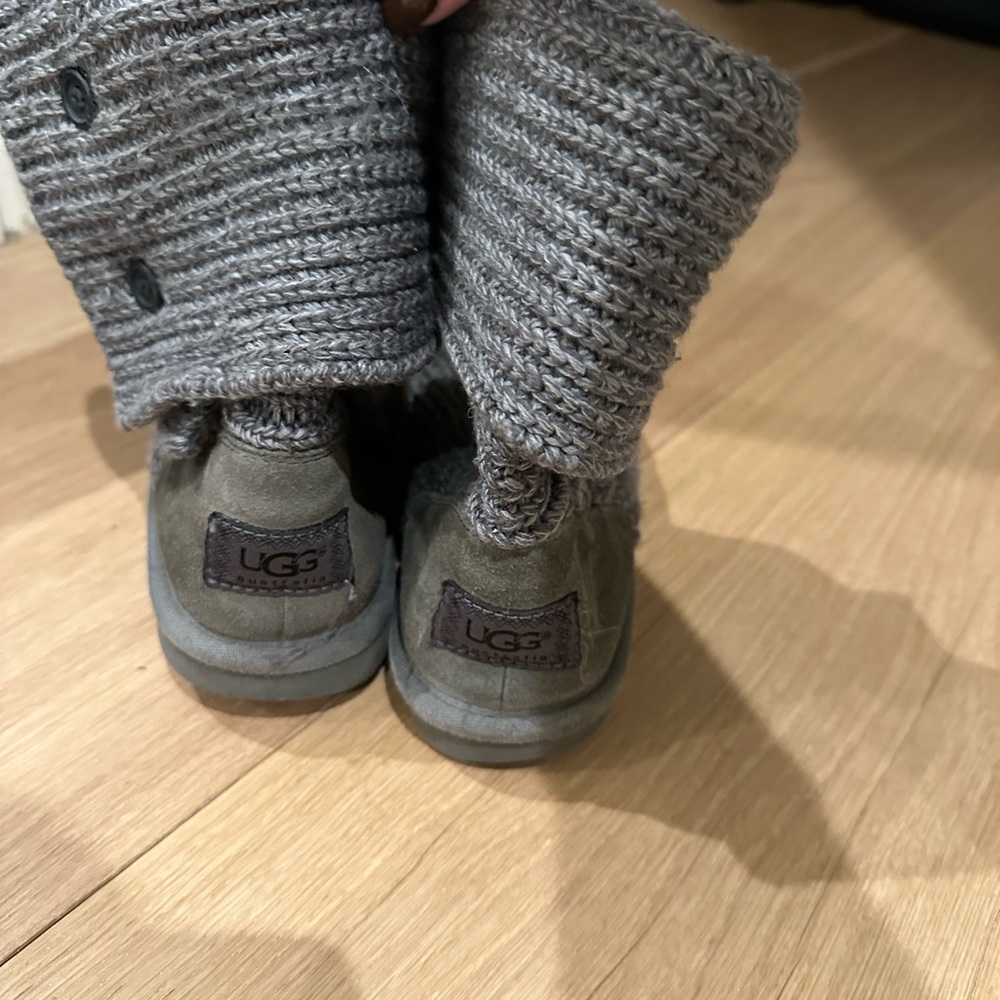 UGG Charcoal Knit Boots